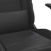 Scaun de gaming cu suport picioare, negru, piele ecologică - WALTI WALTI