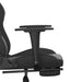 Scaun de gaming cu suport picioare, negru, piele ecologică - WALTI WALTI