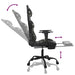 Scaun de gaming cu suport picioare, negru/camuflaj, piele eco - WALTI WALTI