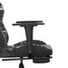 Scaun de gaming cu suport picioare, negru/camuflaj, piele eco - WALTI WALTI