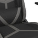 Scaun de gaming cu suport picioare, negru/gri, piele ecologică - WALTI WALTI