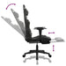 Scaun de gaming cu suport picioare, negru/camuflaj, piele eco - WALTI WALTI
