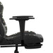 Scaun de gaming cu suport picioare, negru/camuflaj, piele eco - WALTI WALTI