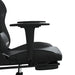 Scaun de gaming cu suport picioare, negru, piele ecologică - WALTI WALTI
