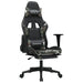 Scaun de gaming cu suport picioare, negru/camuflaj, piele eco - WALTI WALTI