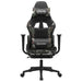Scaun de gaming cu suport picioare, negru/camuflaj, piele eco - WALTI WALTI
