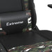 Scaun de gaming cu suport picioare, negru/camuflaj, piele eco - WALTI WALTI