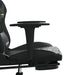 Scaun de gaming cu suport picioare, negru/camuflaj, piele eco - WALTI WALTI