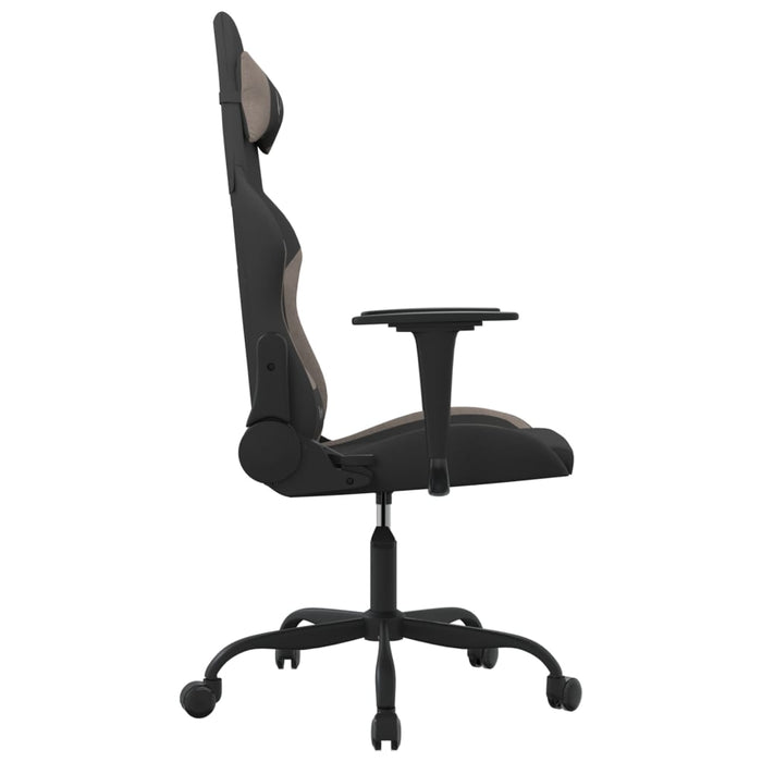 Scaun de jocuri, negru și gri taupe, textil - WALTI WALTI