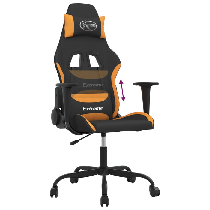 Scaun de jocuri, negru și oranj, textil - WALTI WALTI