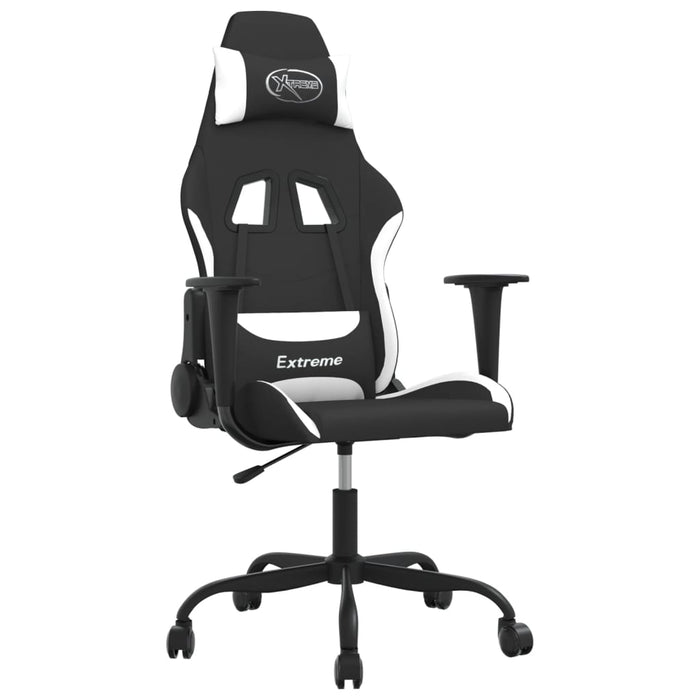 Scaun de jocuri, negru și alb, textil - WALTI WALTI