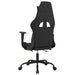 Scaun de gaming cu suport picioare, negru și crem, textil - WALTI WALTI
