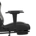 Scaun de gaming cu suport picioare, negru/gri deschis, textil - WALTI WALTI