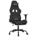 Scaun de gaming cu suport picioare, negru, textil - WALTI WALTI