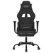 Scaun de gaming cu suport picioare, negru, textil - WALTI WALTI