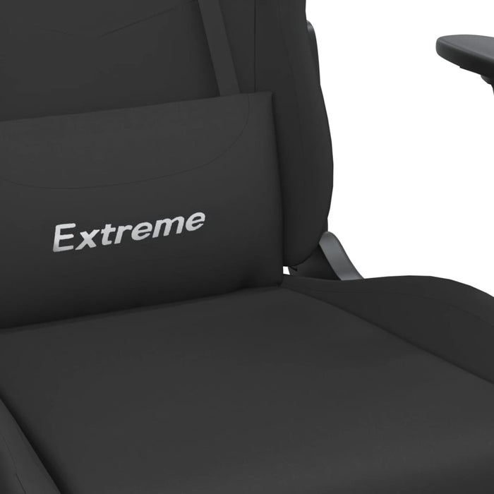 Scaun de gaming cu suport picioare, negru, textil - WALTI WALTI