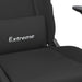 Scaun de gaming cu suport picioare, negru, textil - WALTI WALTI