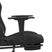 Scaun de gaming cu suport picioare, negru, textil - WALTI WALTI