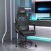 Scaun de gaming cu suport picioare, negru, textil - WALTI WALTI