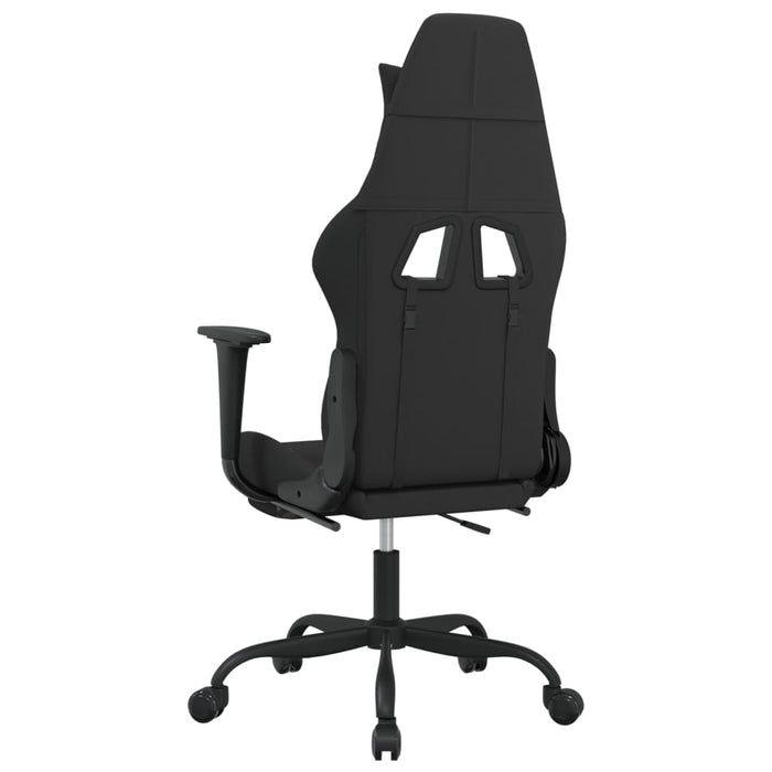 Scaun de gaming cu suport picioare, negru și camuflaj, textil - WALTI WALTI