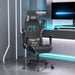 Scaun de gaming cu suport picioare, negru și camuflaj, textil - WALTI WALTI