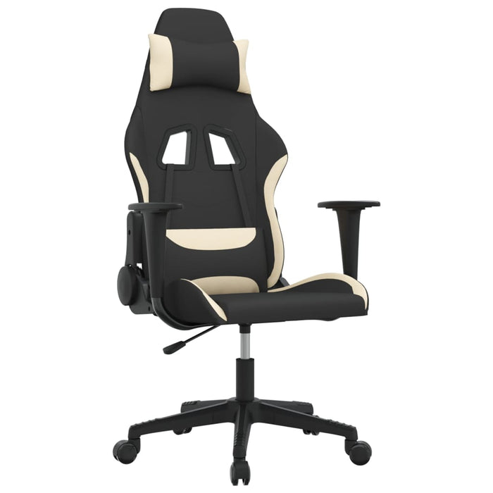 Scaun de jocuri, negru și crem, textil - WALTI WALTI