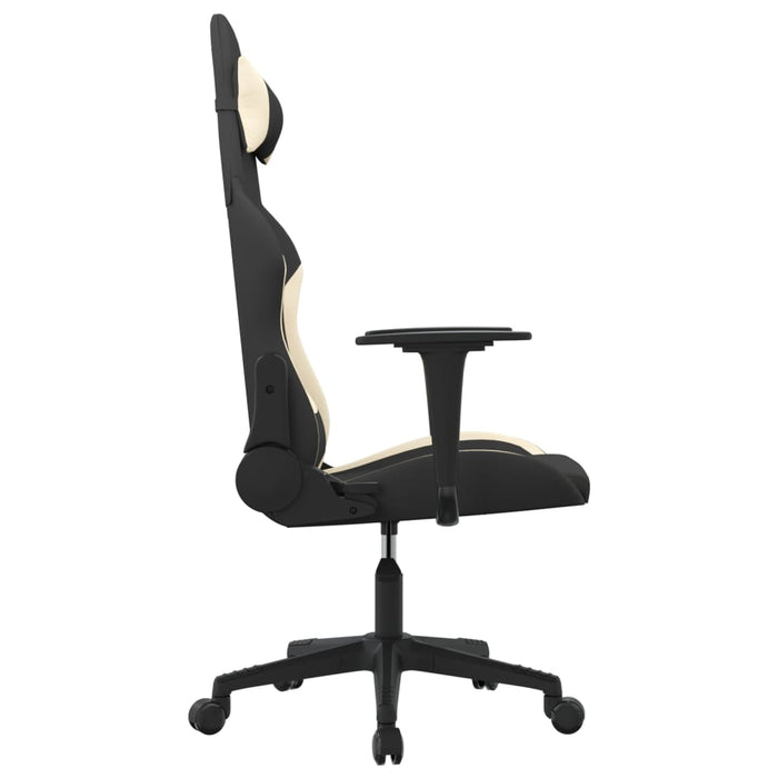 Scaun de jocuri, negru și crem, textil - WALTI WALTI