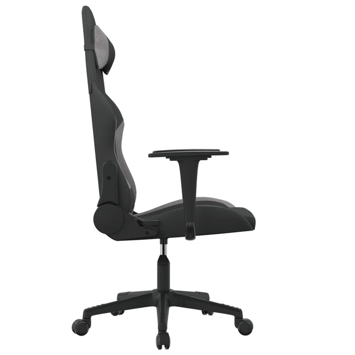 Scaun de jocuri, negru și gri deschis, textil - WALTI WALTI