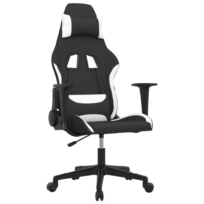 Scaun de jocuri, negru și alb, textil - WALTI WALTI