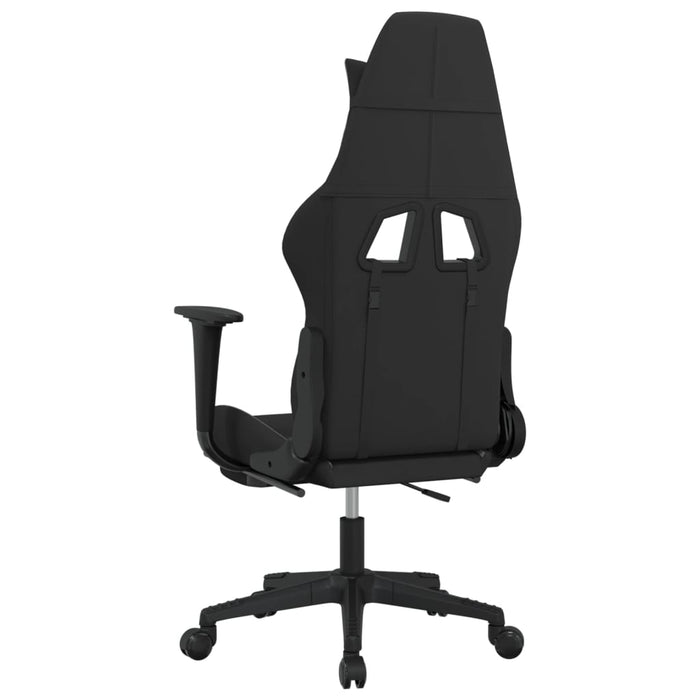 Scaun de gaming cu suport picioare, negru/gri deschis, textil - WALTI WALTI