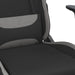 Scaun de gaming cu suport picioare, negru/gri deschis, textil - WALTI WALTI