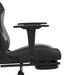 Scaun de gaming cu suport picioare, negru/gri deschis, textil - WALTI WALTI