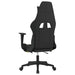 Scaun de gaming cu suport picioare, negru/verde deschis, textil - WALTI WALTI