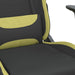 Scaun de gaming cu suport picioare, negru/verde deschis, textil - WALTI WALTI