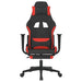 Scaun de gaming cu suport picioare, negru și roșu, textil - WALTI WALTI