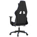 Scaun de gaming cu suport picioare, negru/albastru, piele eco - WALTI WALTI
