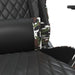 Scaun de gaming cu suport picioare, negru/camuflaj, piele eco - WALTI WALTI
