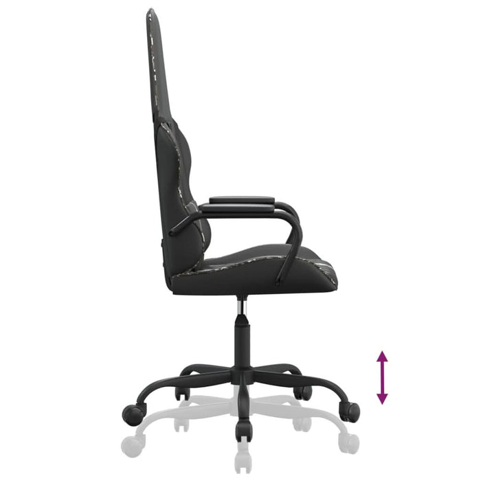 Scaun de jocuri, negru și camuflaj, piele ecologică - WALTI WALTI