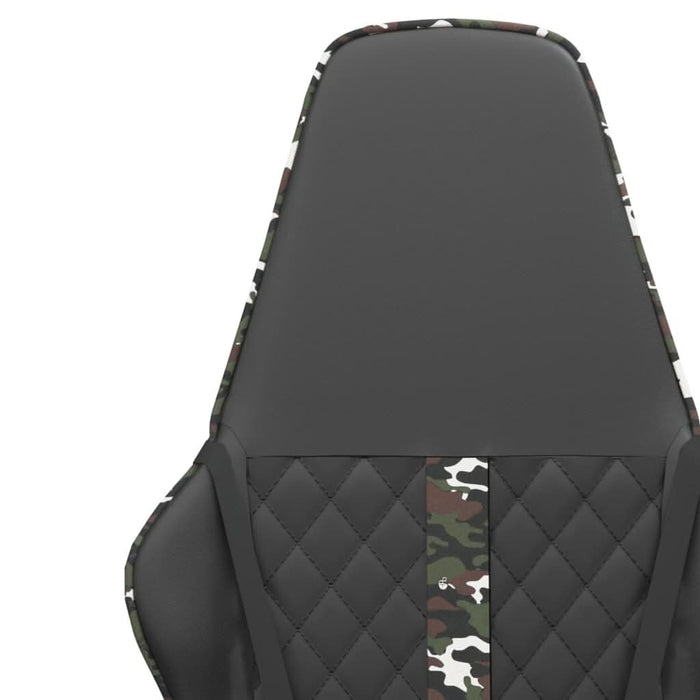 Scaun de jocuri, negru și camuflaj, piele ecologică - WALTI WALTI