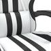 Scaun de gaming cu suport picioare, alb/negru, piele ecologică - WALTI WALTI