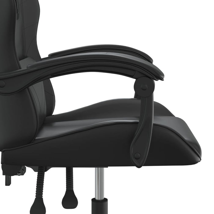 Scaun pentru jocuri, negru, piele ecologică - WALTI WALTI