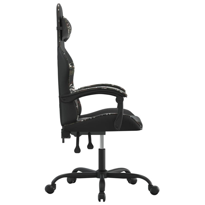 Scaun de jocuri, negru și camuflaj, piele ecologică - WALTI WALTI