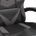 Scaun de gaming cu suport picioare, negru/gri, piele ecologică - WALTI WALTI