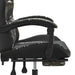 Scaun de gaming cu suport picioare, negru/camuflaj, piele eco - WALTI WALTI