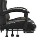 Scaun de gaming cu suport picioare, negru/camuflaj, piele eco - WALTI WALTI
