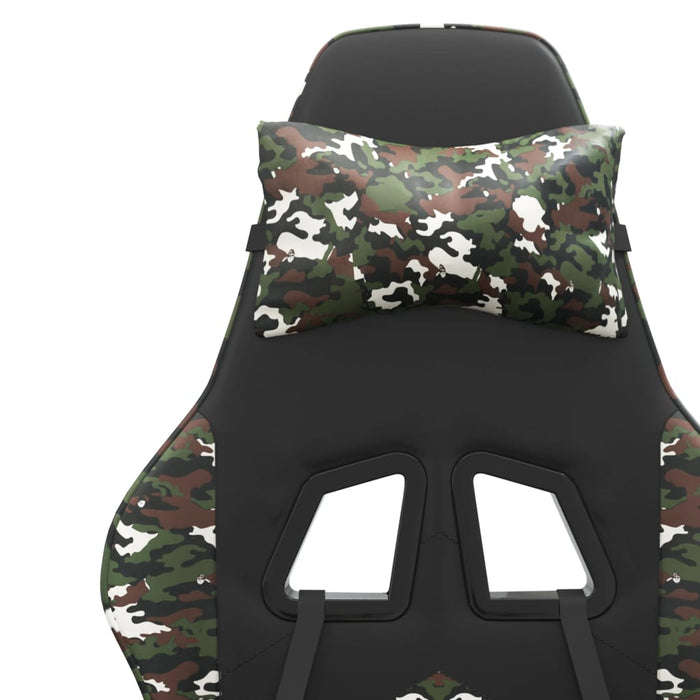 Scaun de jocuri, negru și camuflaj, piele ecologică - WALTI WALTI