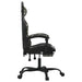 Scaun de gaming cu suport picioare, negru/camuflaj, piele eco - WALTI WALTI