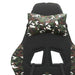 Scaun de gaming cu suport picioare, negru/camuflaj, piele eco - WALTI WALTI