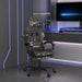 Scaun de gaming cu suport picioare, negru/camuflaj, piele eco - WALTI WALTI