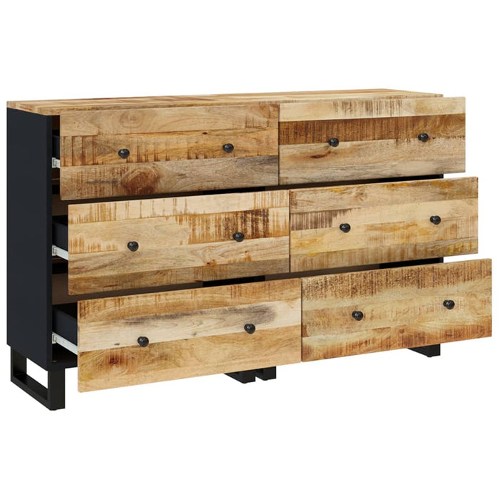 Servante, 2 buc., 60x33x75 cm, lemn de mango nefinisat WALTI